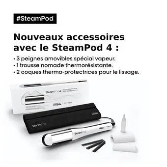 Lisseur-boucleur L'Oréal Professionnel Steampod 4 E3902600 Blanc - ElectroMania
