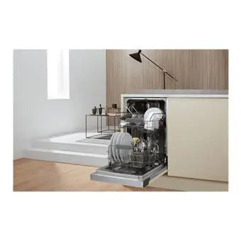 Whirlpool WSBC 3M17 X - Lave-vaisselle - encastrable - Niche - largeur : 45 cm - profondeur : 56 cm - hauteur : 82 cm - acier inoxydable - ElectroMania